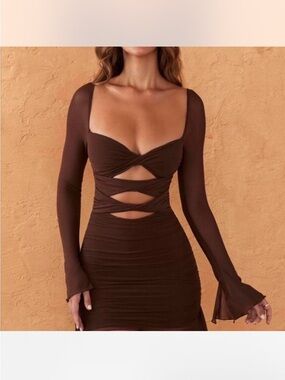 Oh Polly brown dress size 4 Zehra